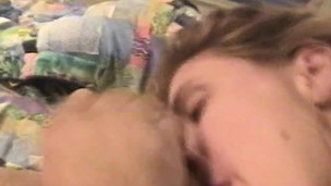 blonde cock blowjob amateur pov