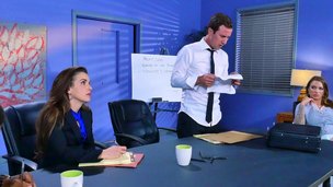 Hardcore Blowjob Cumshot Pornostar Sperma Lange Haare Grosse Titten Realität Tätowierung Büro