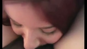 lesbian licking redhead