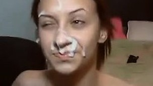 teen blowjob amateur facial