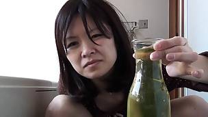 Oriental pees in a bottle